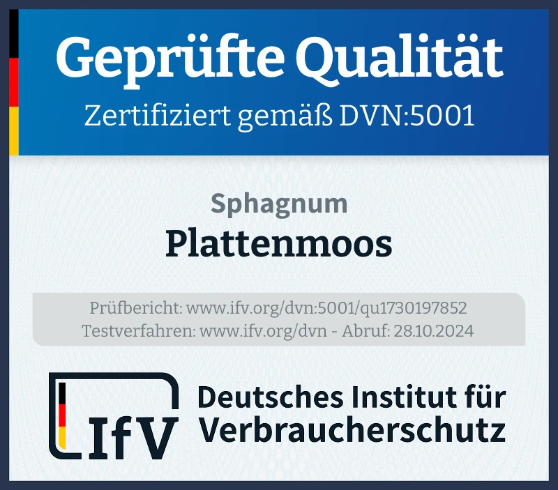 Prüfsiegel Plattenmoos