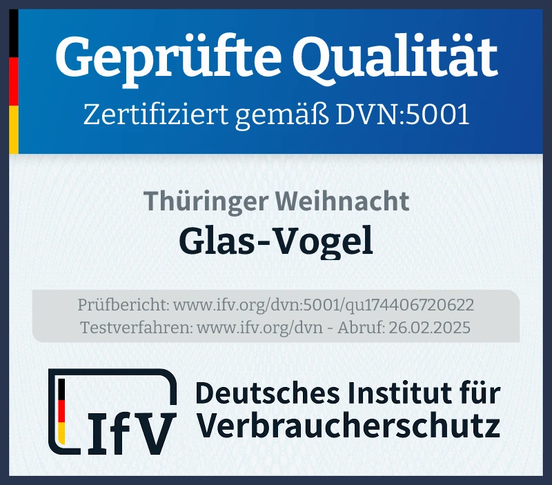 Prüfsiegel Glas-Vogel