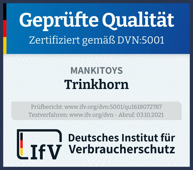 Prüfsiegel Trinkhorn