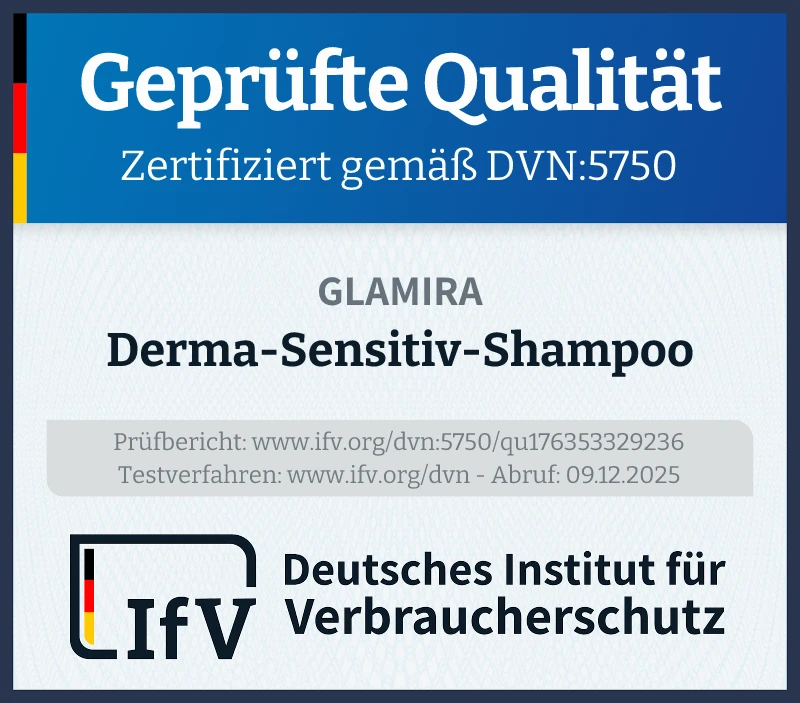 Prüfsiegel Derma-Sensitiv-Shampoo
