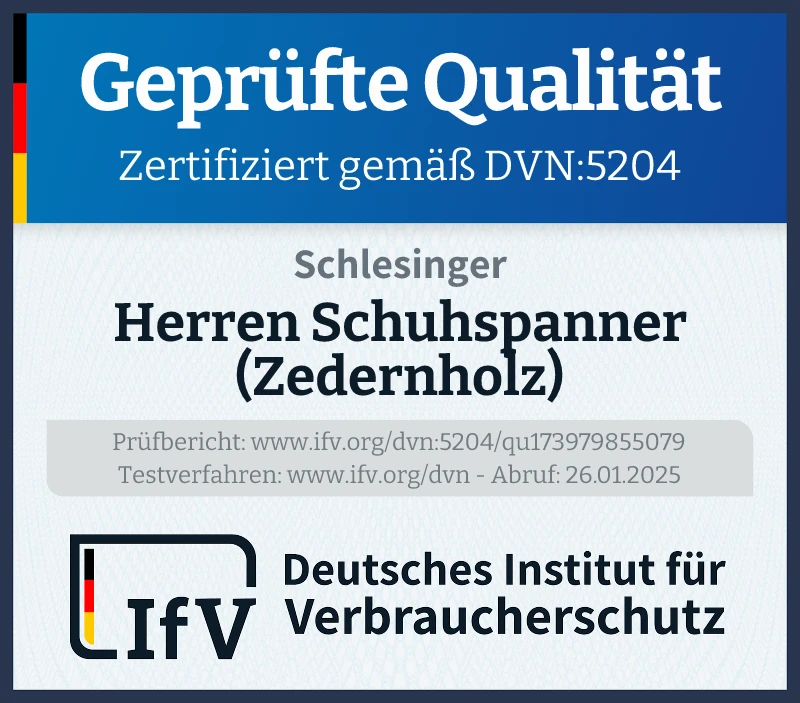 Prüfsiegel Herren Schuhspanner (Zedernholz)