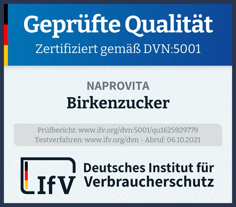 Prüfsiegel Birkenzucker