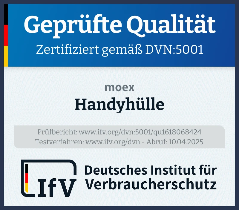 Prüfsiegel Handyhülle