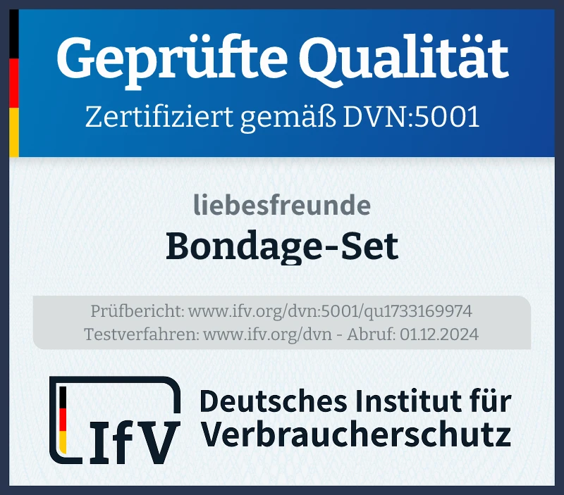 Prüfsiegel Bondage-Set
