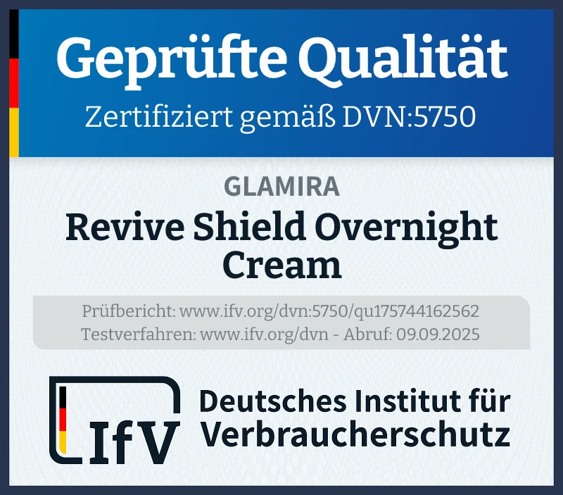 Prüfsiegel Revive Shield Overnight Cream