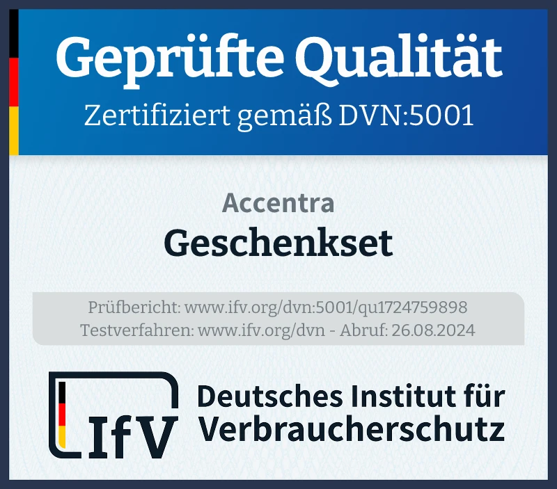 Prüfsiegel Geschenkset