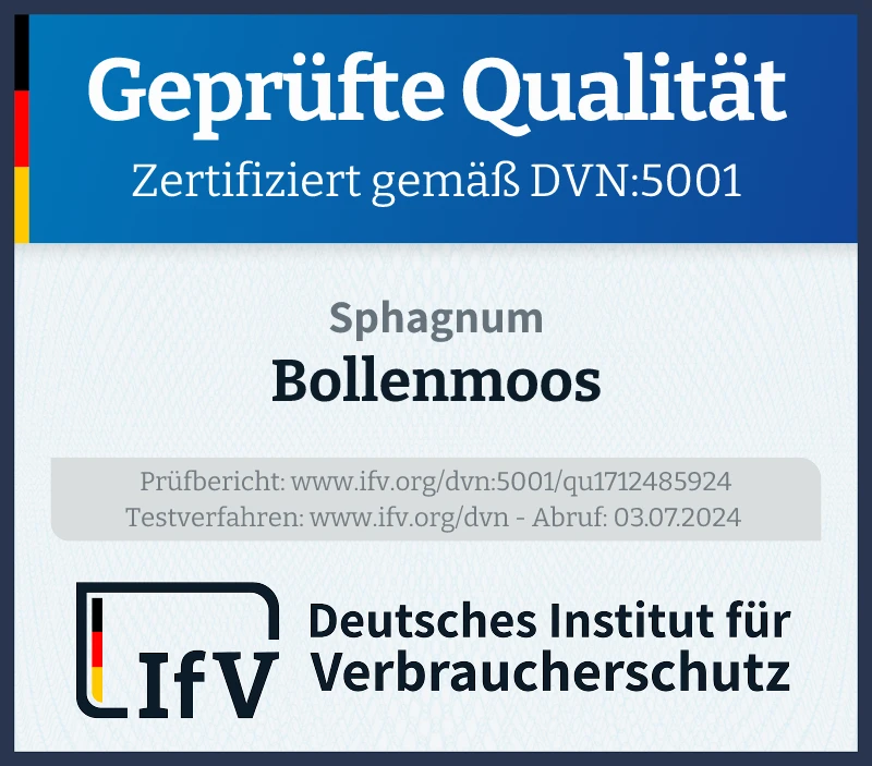 Prüfsiegel Bollenmoos