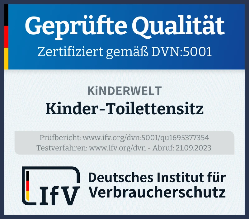 Prüfsiegel Kinder-Toilettensitz