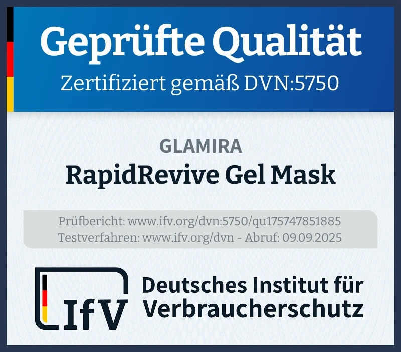 Prüfsiegel RapidRevive Gel Mask