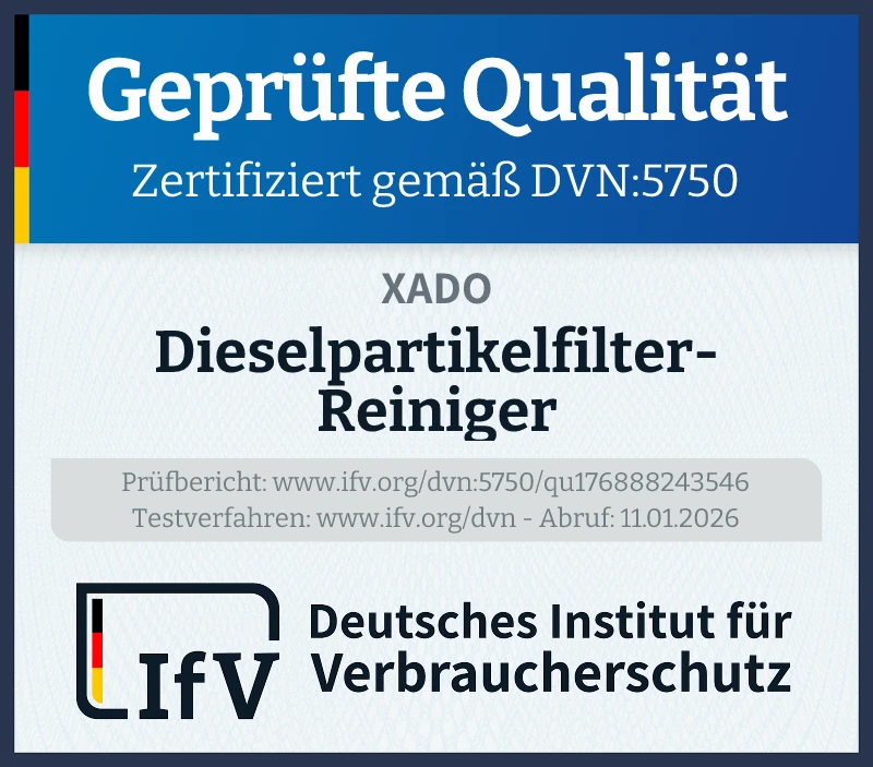 Prüfsiegel Dieselpartikelfilter-Reiniger